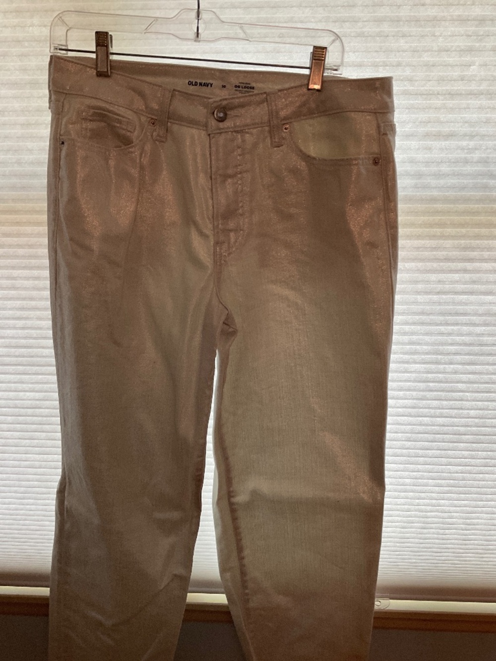 Old Navy silver jeans 10